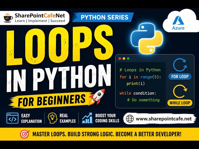 Day 6: Loops Explained with Examples, Python Tutorial #pythontutorial #pythonprogramming