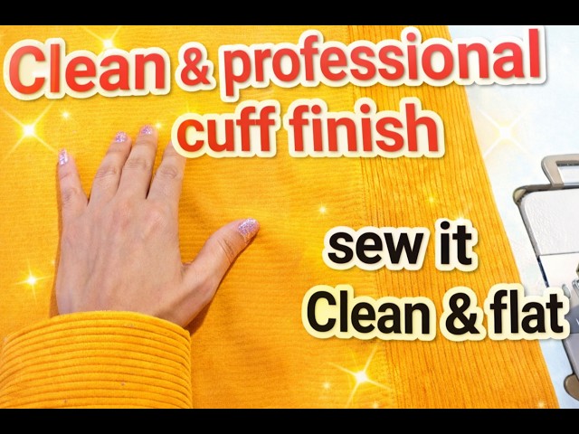 How to Sew a Sleeve Cuff Perfectly | Clean & Professional Cuff Finish (Step by Step)