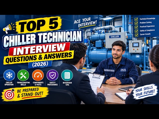 Top 5 Chiller Technician Interview Questions and Answers (2026)