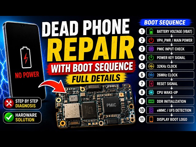 📱 Dead Android Phone Repair | Full Boot Sequence Explained | No Power Solution 2026