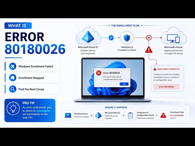 Fix Microsoft Intune Error 80180026 | Complete Troubleshooting Guide | Entra ID Device Enrollment
