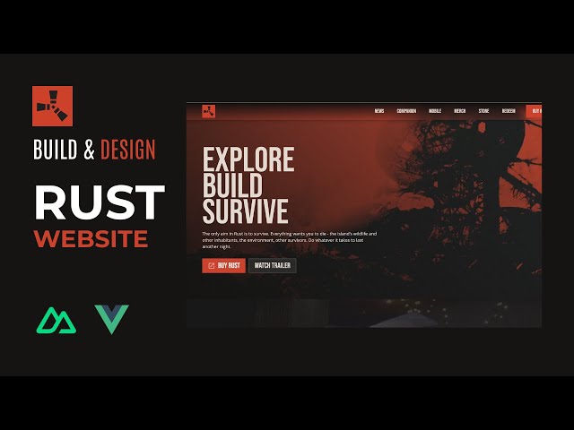 Recreate the Rust Game Website with Vue & Nuxt | Beginner Tutorial