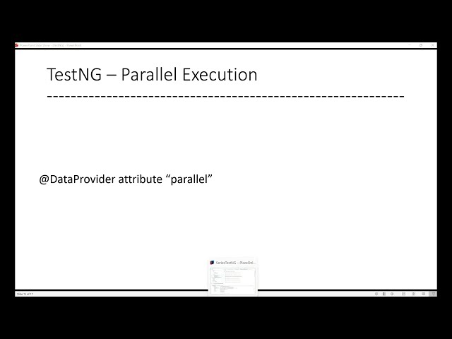 TestNG @DataProvider Parallel Attribute Explained | TestNG Tutorial 2026