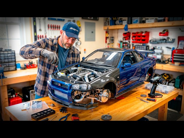MAN BUILDS a Massive and Ultra-Detailed NISSAN GT-R34 REPLICA | Assembly & Run