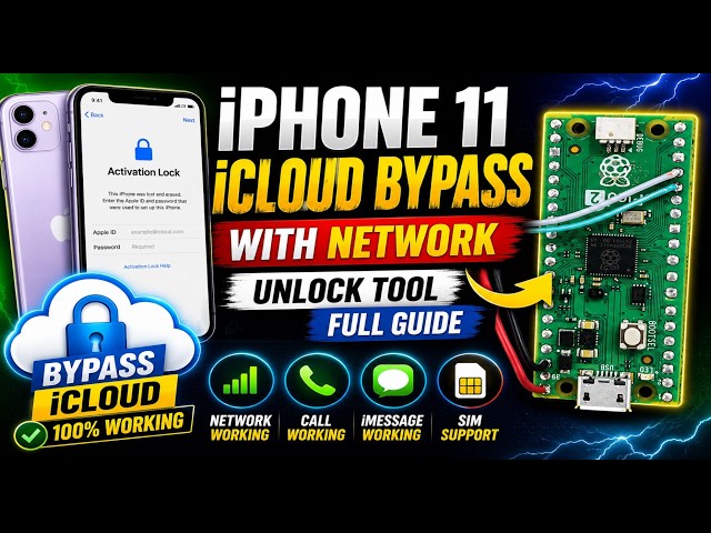iPhone 11 iCloud Bypass With Network  Unlock Tool Full Guide