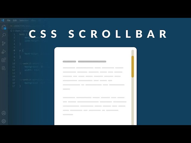 Create CUSTOM SCROLL BAR in CSS | How to Customize Scrollbar