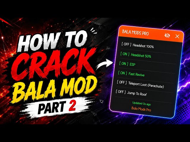 HOW TO CRACK BALA MOD MOD 🤯 | FREE FIRE NON ROOT PANEL PART - 2 🔥😱 | 100% Working Touturial 
