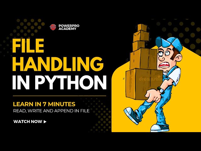 Python File Handling | Read, Write & Append Files in Python | Python Programming #pythontutorial