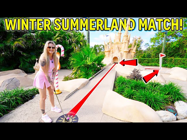Disney's Winter Summerland Mega Mini Golf Match! - CRAZY Game!
