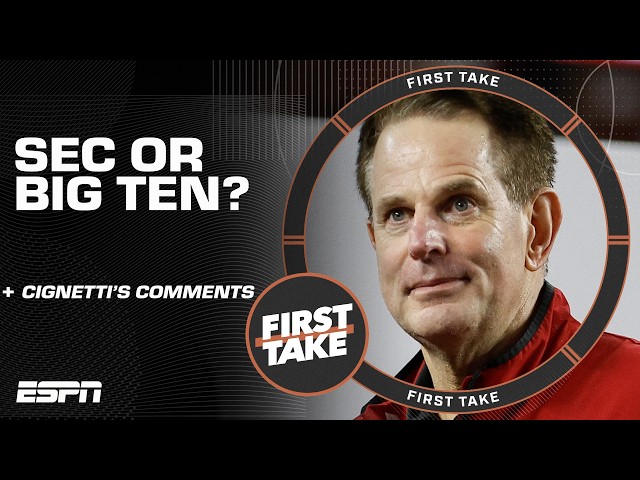 Finebaum says the SEC has LOST these two battles to the Big Ten 😳 | First Take