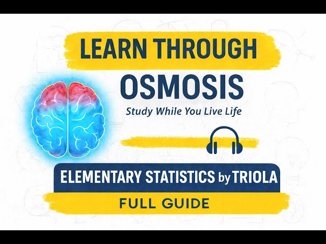 Elementary Statistics Triola | Chapter by Chapter Summary