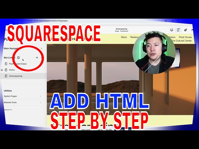 ✅  How To Add HTML Code To SquareSpace Website 🔴