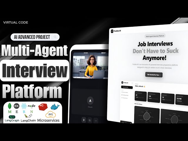 Build a Multi-Agent AI Interview Platform 🚀 | MERN, Microservices, LangGraph, Redis & Docker