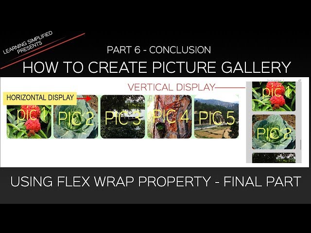 Flexbox tutorial for beginners #7- Aligning Thumbnails in Proper Display