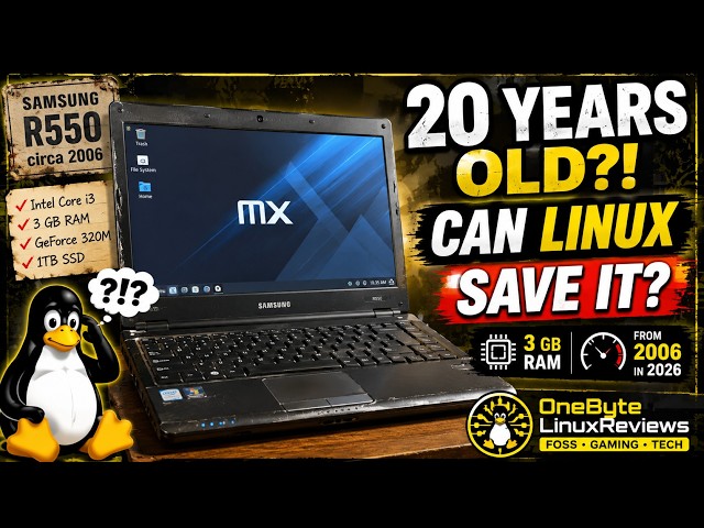 Can Linux Save This 20 Year Old Laptop?