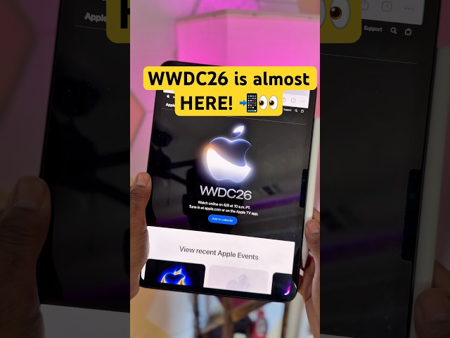 WWDC26 is almost HERE! 📲👀  #apple #iphone #ios #tech #ai