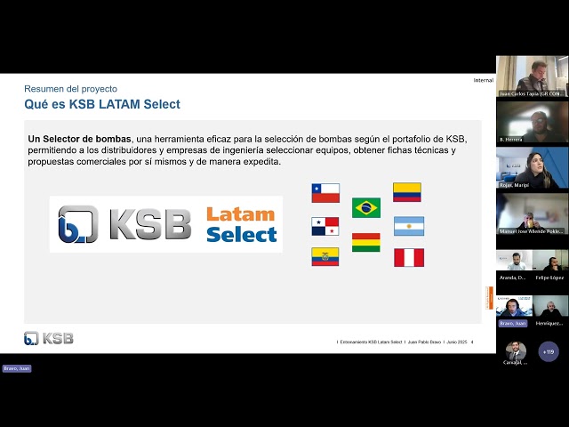Entrenamiento Básico de KSB Latam Select  - Seleccionador de Bombas - KSB Chile S.A.
