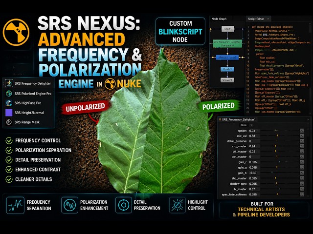 Unpolarized to Polarized: Advanced Frequency Delighting in Nuke (BlinkScript Masterclass)