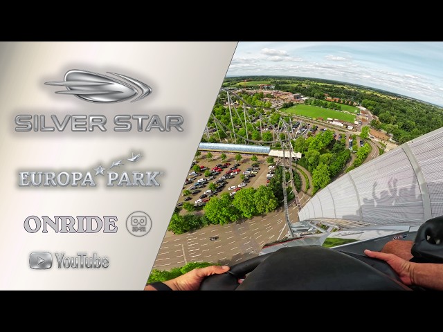 3D VR180 ULTRA WIDE VIEW ONRIDE POV @EuropaParks SilverStar Coaster 4K