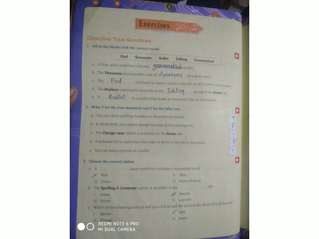 class 5 || computer chapter 3 || features of word 2016 || question answer    #cbse #ncret