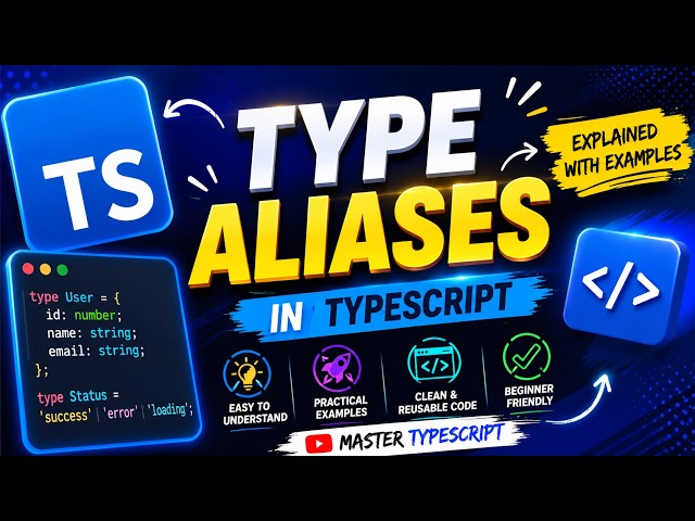 # 14  Master  Type Aliases in TypeScript  #typescript #javascript #react #nodejs