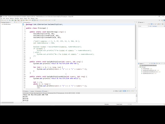 💥 Multiplication Table in Java: Using for, while and do-while loops [2020]