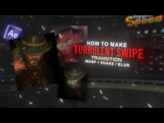 How to make Smooth Turbulent Swipe Transition | After Effects Tutorial
