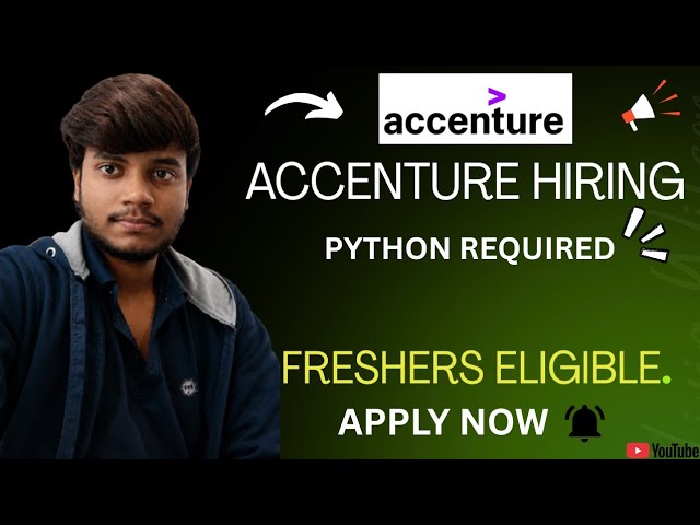 Accenture Hiring 2026 | Custom Software Engineer | Python Jobs for Freshers | 0-2 Years | Apply Now