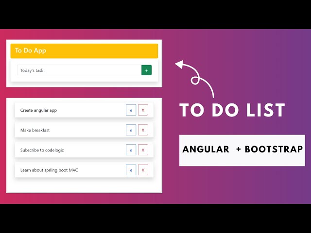 To Do List in Angular | Angular tutorial