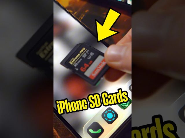 The TRICK to use SD Cards on iPhone #shorts