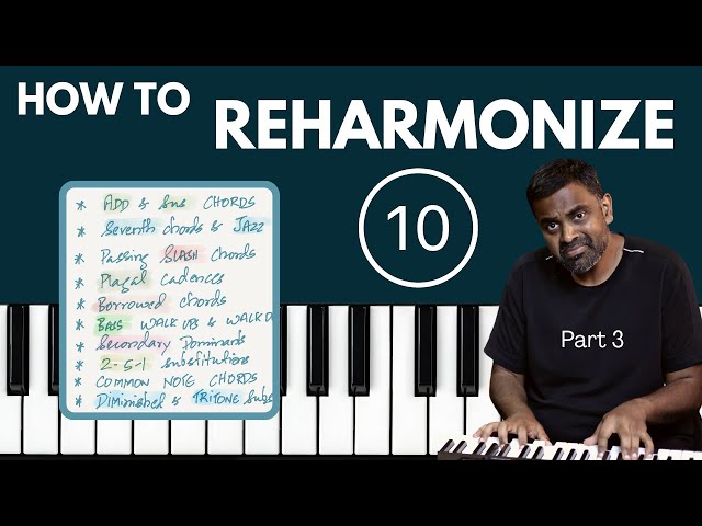 Reharmonize a Popular Song 10 Ways on Piano: Secondary Dominants & Tritone Subs (Part 3)