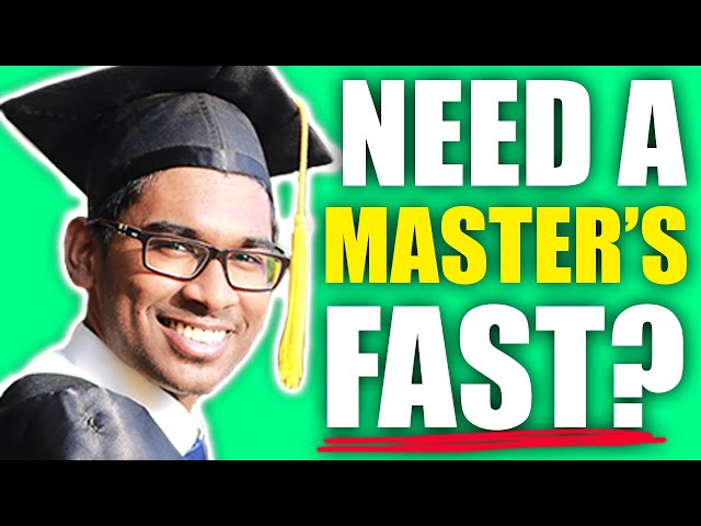 How to Get a Master's FAST & CHEAP