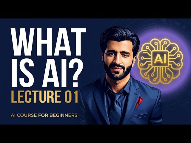 What is Artificial Intelligence? | AI Basics Explained in 6 Minutes | Lecture 01