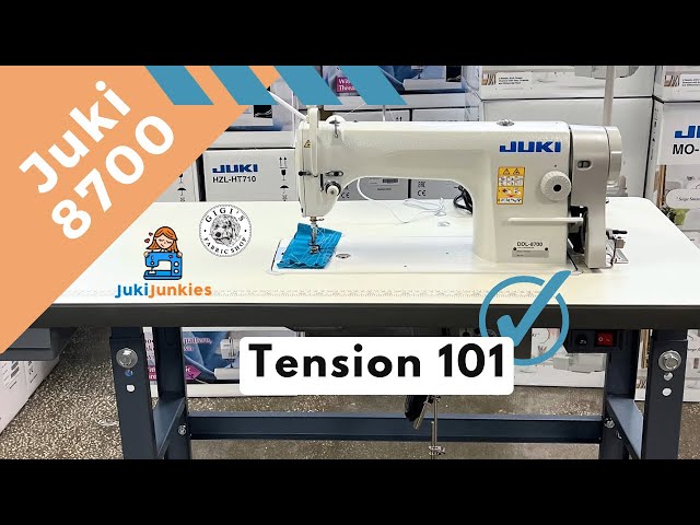 How To Set Tension On The Juki DDL 8700/5500 Industrial (Perfect Tension)