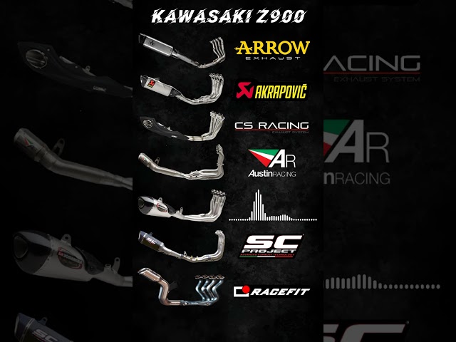 Different Exhausts on Kawasaki Z900 | #kawasaki #z900 #exhaust #exhaustsound