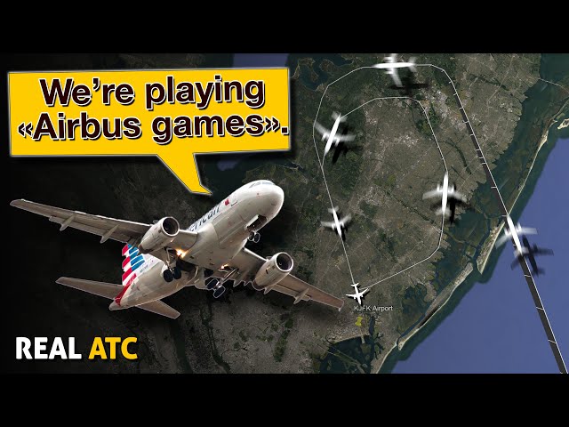 Hilarious JFK Go-Around: American Airlines Crew's 'Airbus Games' Moment!. REAL ATC