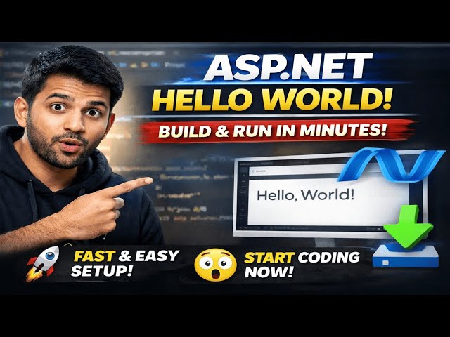ASP.NET Tutorial for Beginners (2025) | Create Your First Hello World in 3 Minutes!