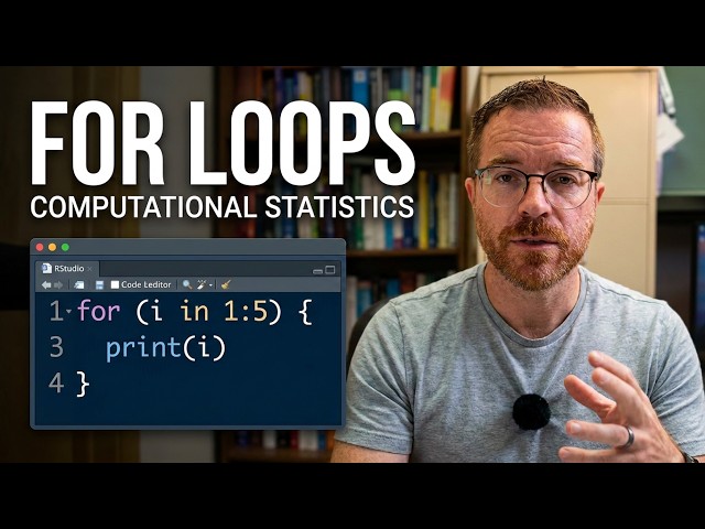 Iteration in R: For Loops, Nested Loops & While Loops | Computational Statistics (23)