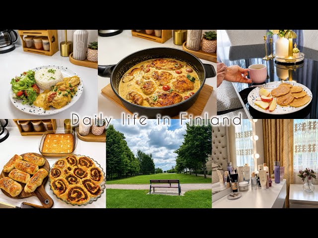 Daily Life in Finland 🇫🇮 | Cozy Cooking & Baking | Silent Vlog | Rainy Day