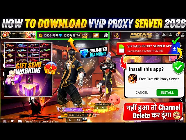 How To Download Proxy Server 💯😱🔥, proxy Server Free Fire Kaise Download Karen, Ob54 Proxy Server ff