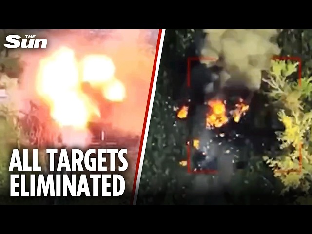 Ukraine destroys rare imported rocket launcher in wave of drone attacks on Russian targets