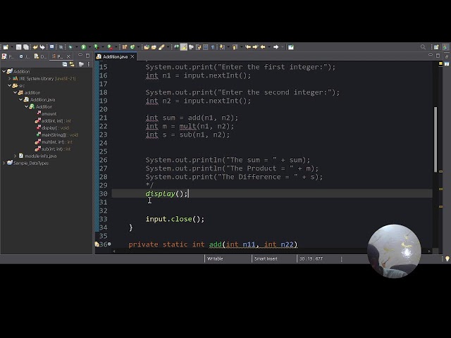 Starting a Java Program -- Java Basics