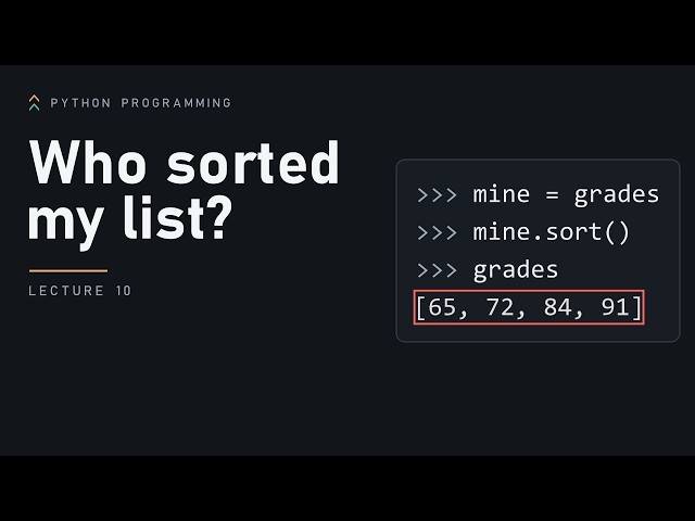 10. Lists | Python Programming
