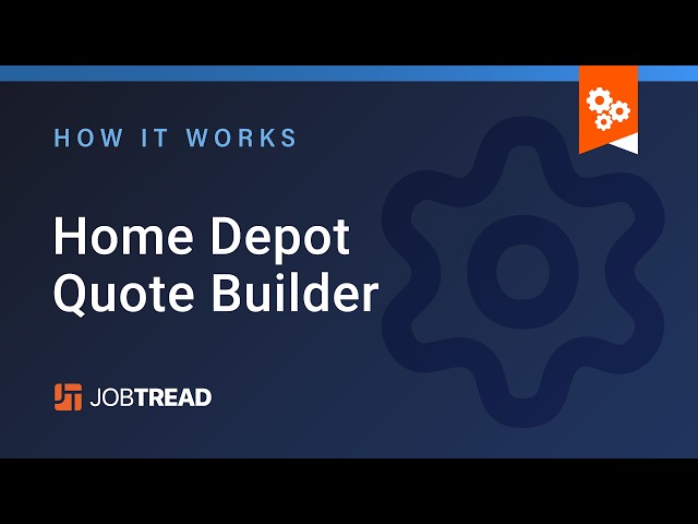 Home Depot Quote Builder