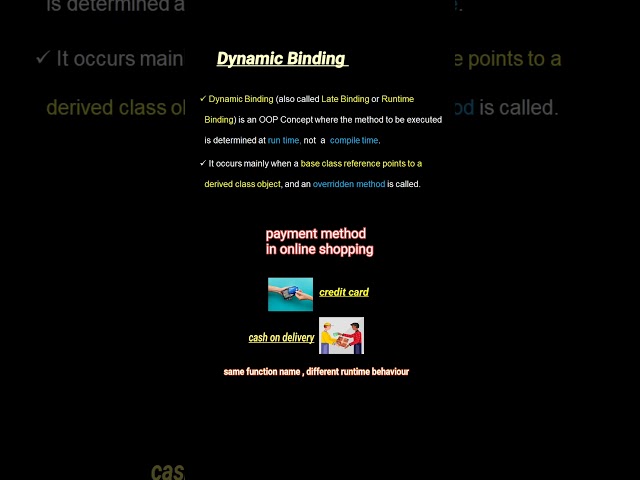 what is dynamic binding tamil|dynamic binding in oops tamil
