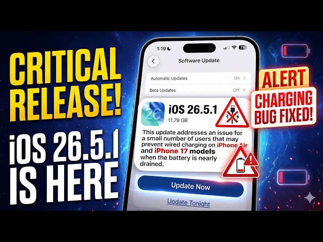 iOS 26.5.1 is OUT NOW – Important Fixes & Improvements!