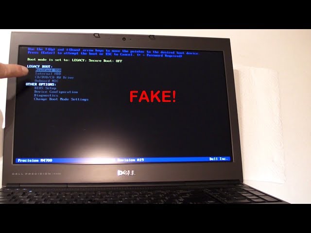 [SOLVED] CRAZY Dell Laptop's **FAKE** Drive Not Found Error (w/ Explanation)