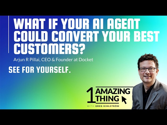 How to Turn Website Visitors Into Booked Meetings (Docket Demo) | One Amazing Thing