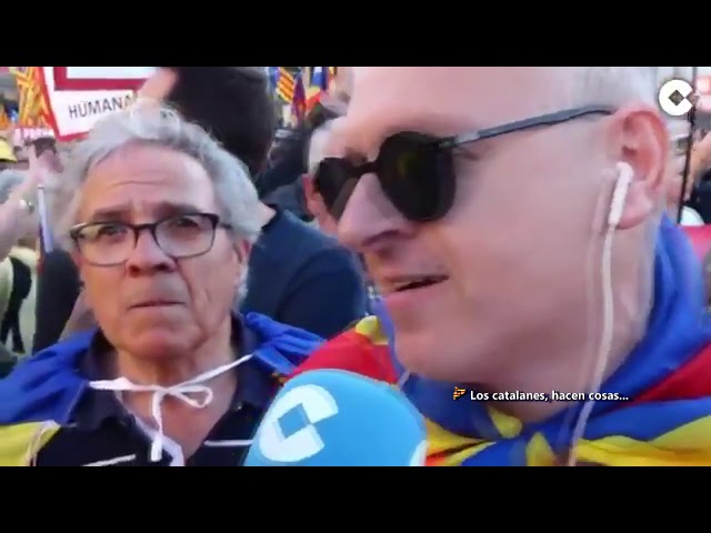 La COPE se infiltra en manifestación sepaRata de Madrid y anteción a las respuestas de los indepes