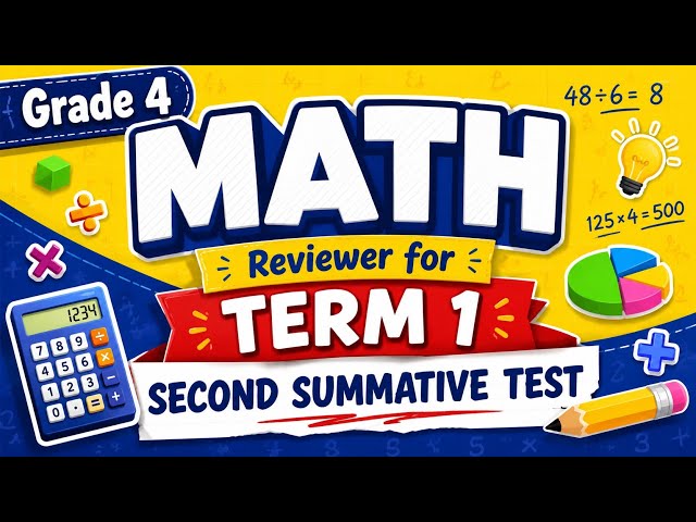 GRADE 4 - MATHEMATICS | Term 1 - Second Summative Test #summativetest #grade4 #term1 #Math
